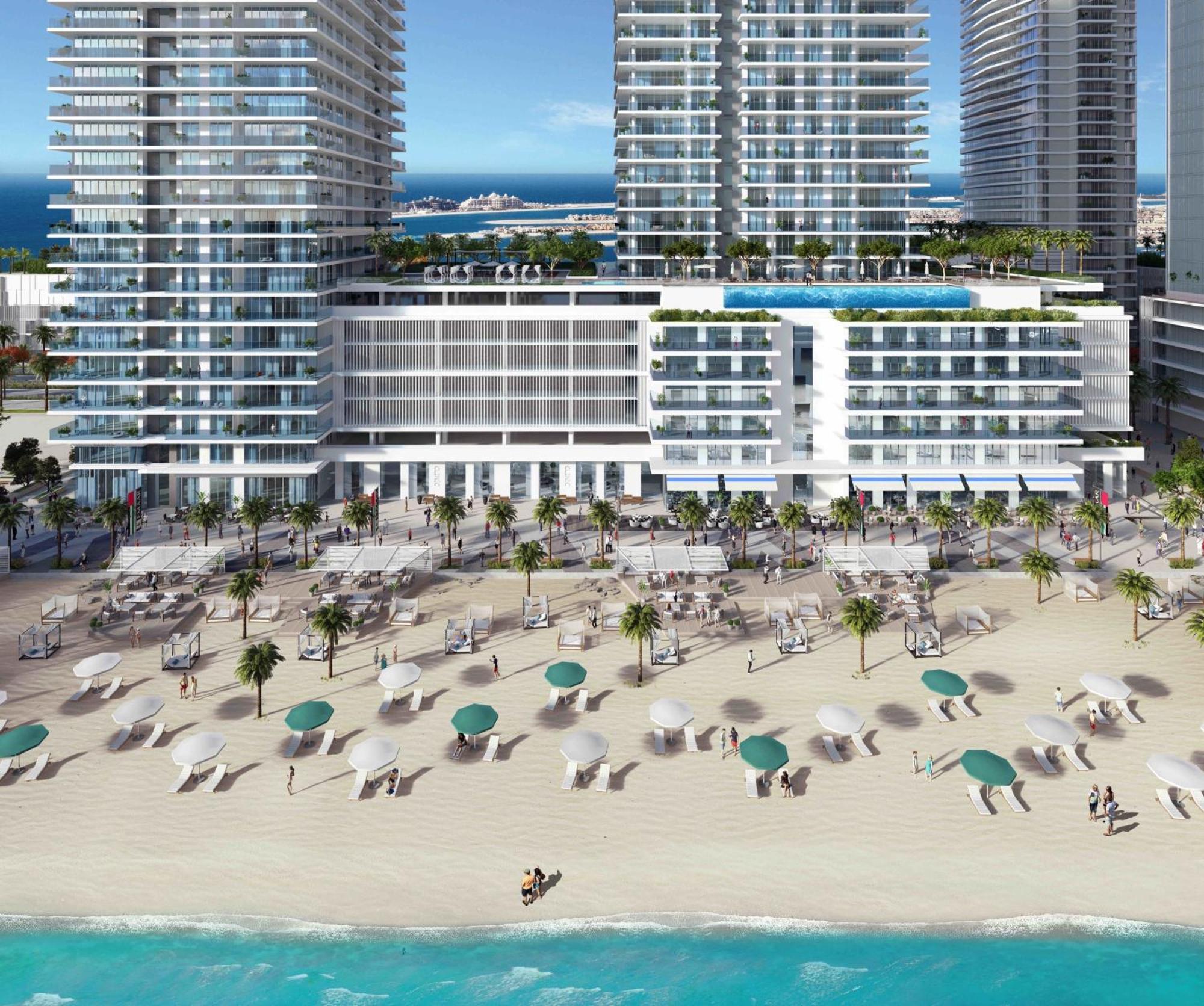 Lux Bnb I Sun Rise Bay I Palm & Sea View Appartement Dubai Buitenkant foto